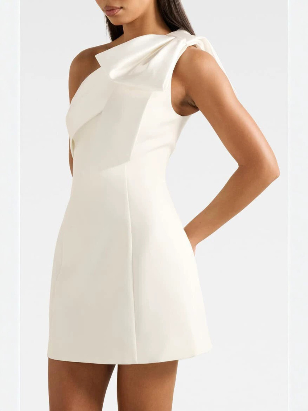 Zara Shimmering Strapless Bow Detail Slim Fit Tube Dress